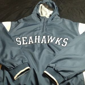 Seattle Seahawks jacket with hood.